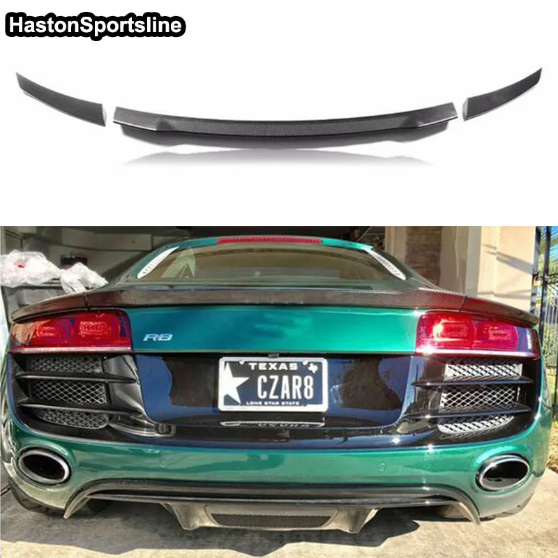 3 шт. спойлер из углеродного волокна для заднего багажного отделения Audi R8 2007-2015 |