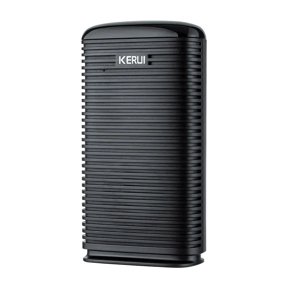 Black Alarm Host KERUI DW9 открытый Беспроводной дома охранной сигнализации Водонепроницаемый PIR инфракрасный детектор движения дорога гараж охранной сигнализации автомобиля - Цвет: Black Alarm Host