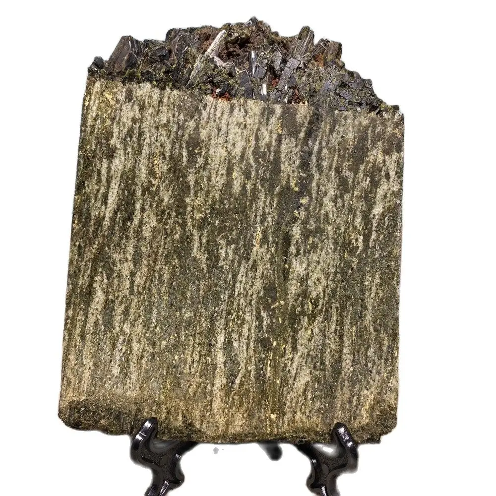 

Зеленые турмалиновые натуральные необработанные кварцевые кристаллы, лечебные камни, украшение для дома, подарочные кластеры, образцы мин...