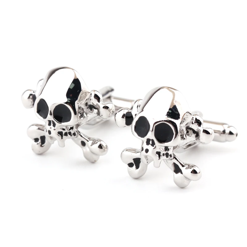 Запонки в форме черепа мужские рубашки запонки из лака выпекающие краски