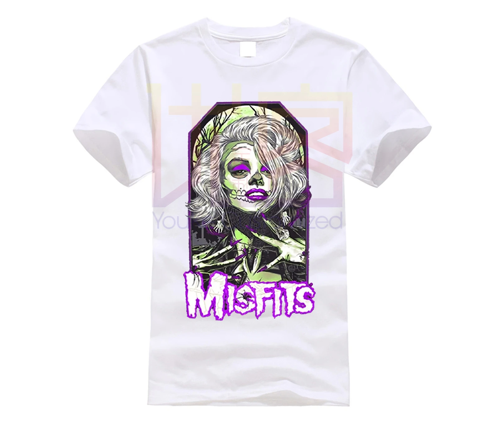 Мужская футболка Misfits оригинальный Misfit скелет череп s черная забавная Новинка для