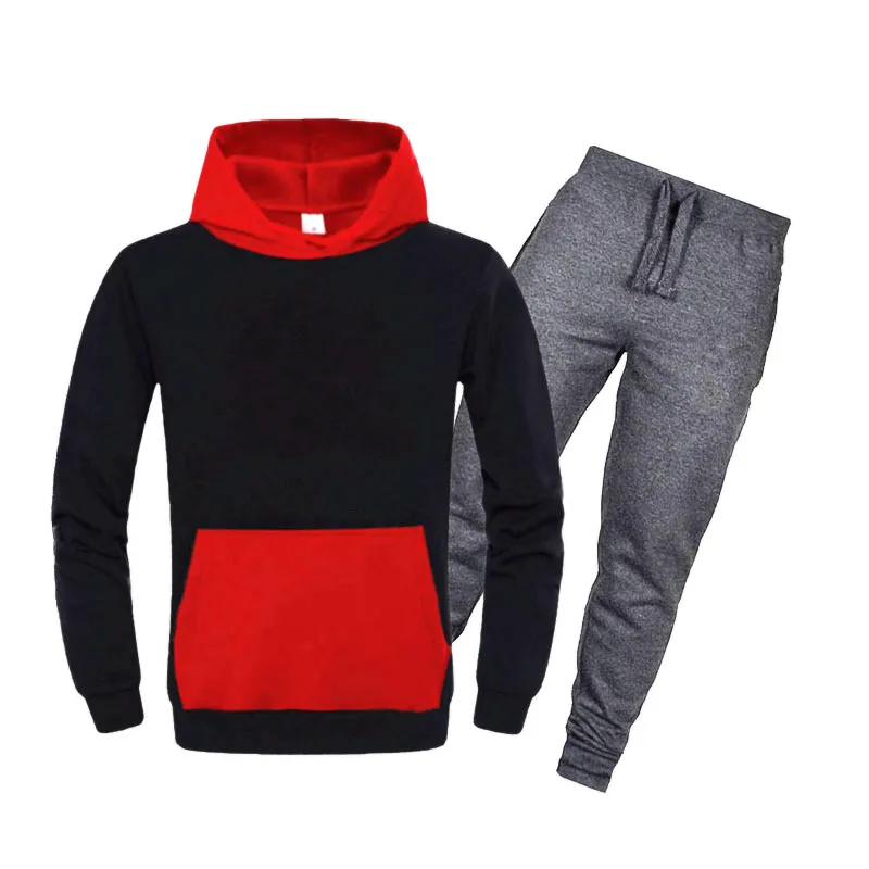 

Новый спортивный костюм, фирменная Новинка, модная однотонная мужская спортивная одежда с принтом, мужские толстовки, пуловер в стиле хип-х...