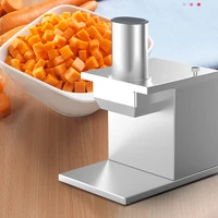 commercial electric vegetable dicing machine carrot potato onion granular cube cutting machine food processor shredder