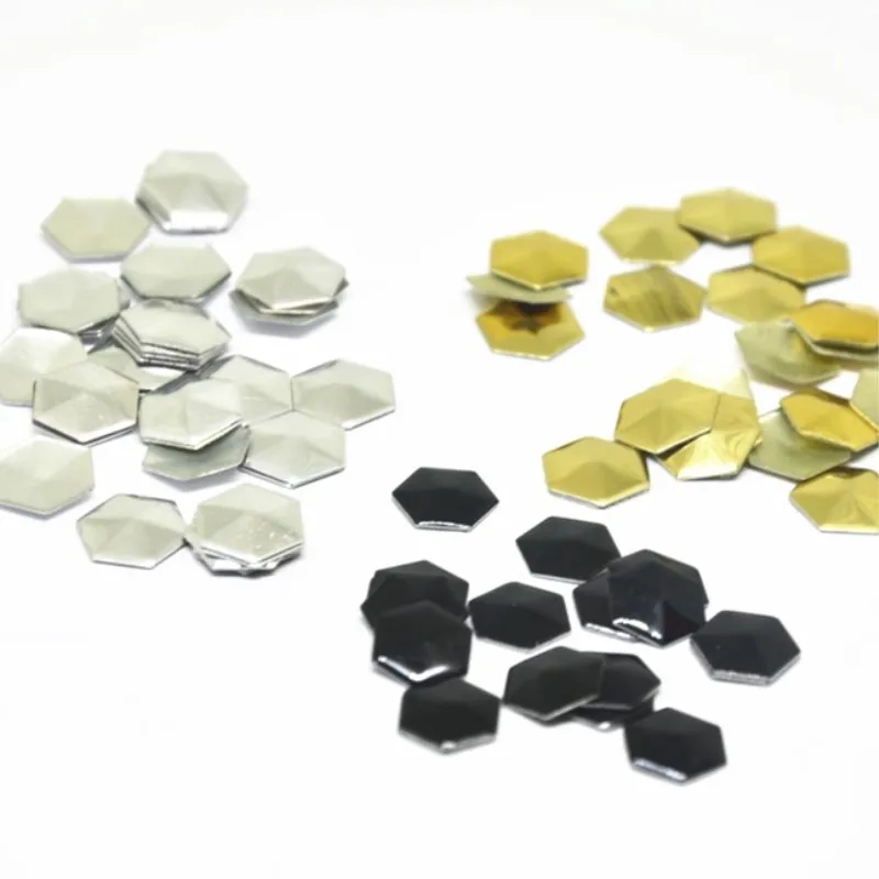 Золотистые серебристые черные шпильки горячей фиксации шестиугольная форма