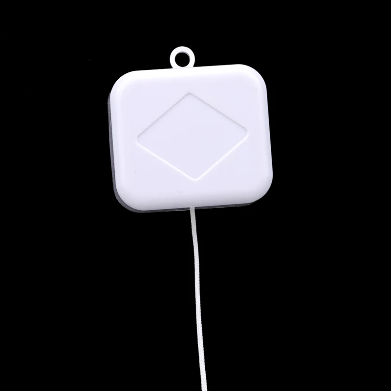 Потяните кольцо Музыкальная Коробка Белый ABS пластик Тяговая веревка Заводной