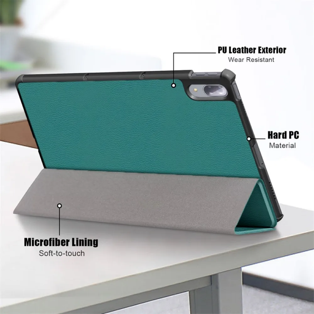 

Tablet Cover Three Fold Magnetic Smart Wake Tablet Shockproof 11.5 Inch Cover Case for Lenovo Tab P11 Pro TB-J706F