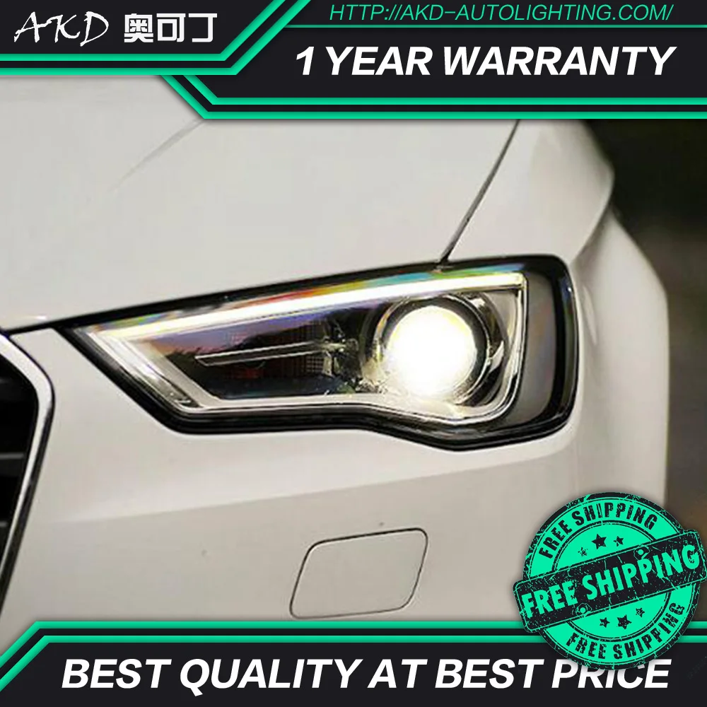 АКД автомобильного тюнинга светодиодные фары для Audi A3 2013-2016 DRL Противотуманные