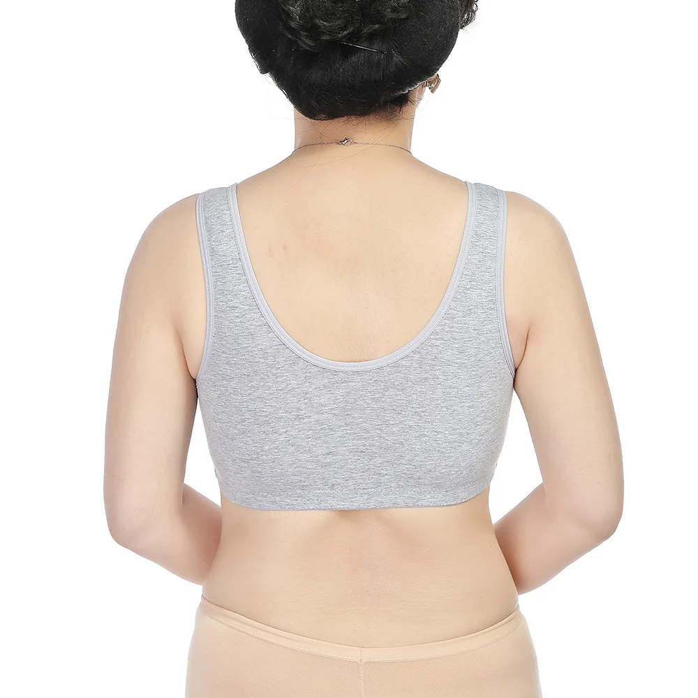 Женский бюстгальтер с застежкой спереди беспроводной хлопковый сексуальное