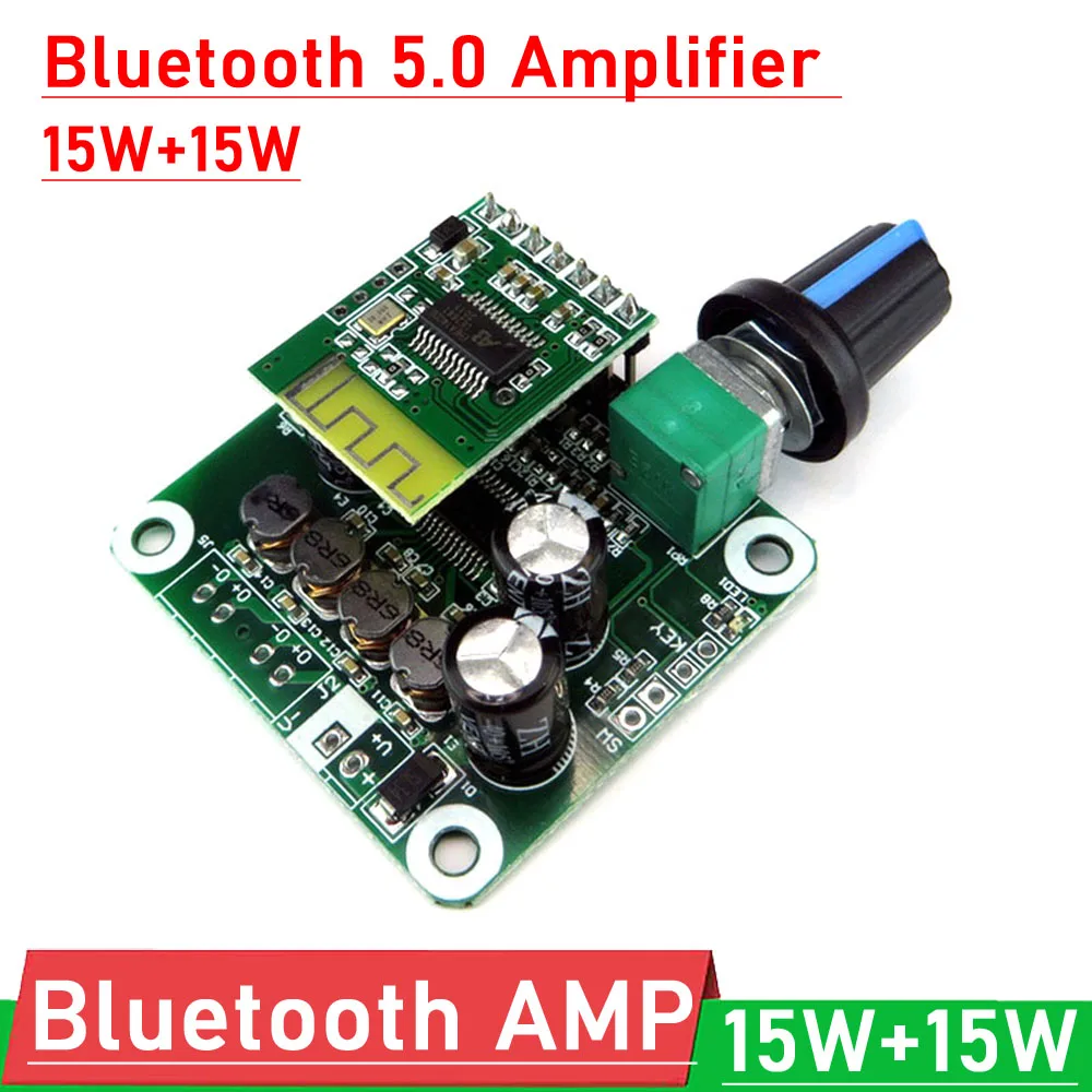 

TPA3110 Bluetooth Audio POWER Amplifier 15W+15W Digital Stereo Power AMP Board Module FOR DC 12V-24V car USB Speaker