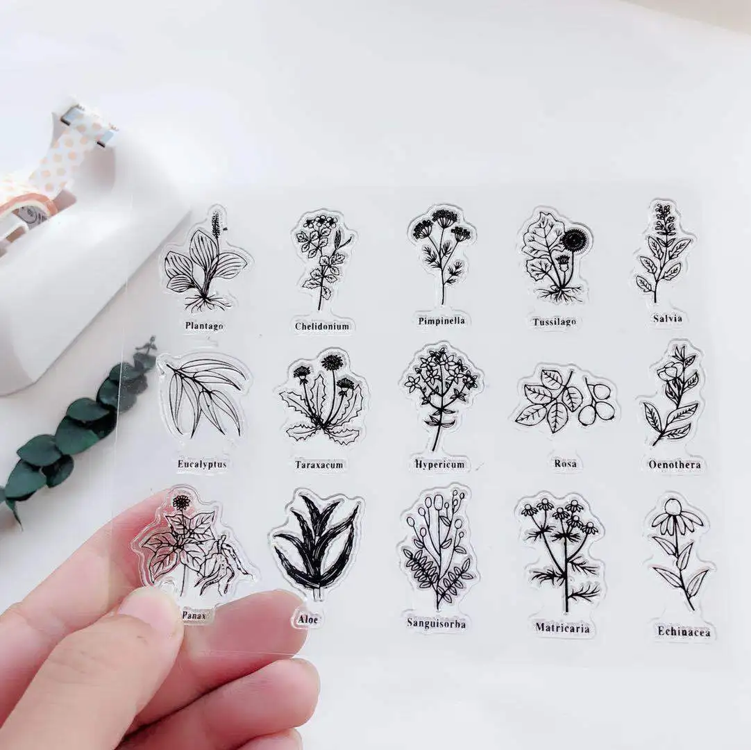 Алоэ завод ясный штамп DIY силиконовые печати Скрапбукинг/изготовление карт/Фотоальбом украшения листы