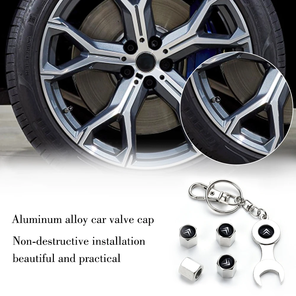 

Aluminum Alloy Car Wheel Tire Valve Caps Anti-rust Waterproof Cover For Citroen C1 C2 C3 C4 C5 C6 C8 C4L DS3 DS4 DS5 DS5LS DS6
