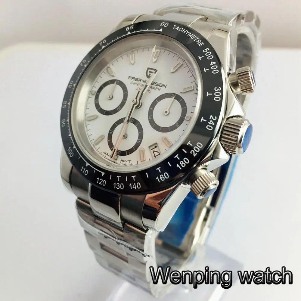 Часы Pagani design Мужские кварцевые Классические роскошные Роскошные с сапфировым