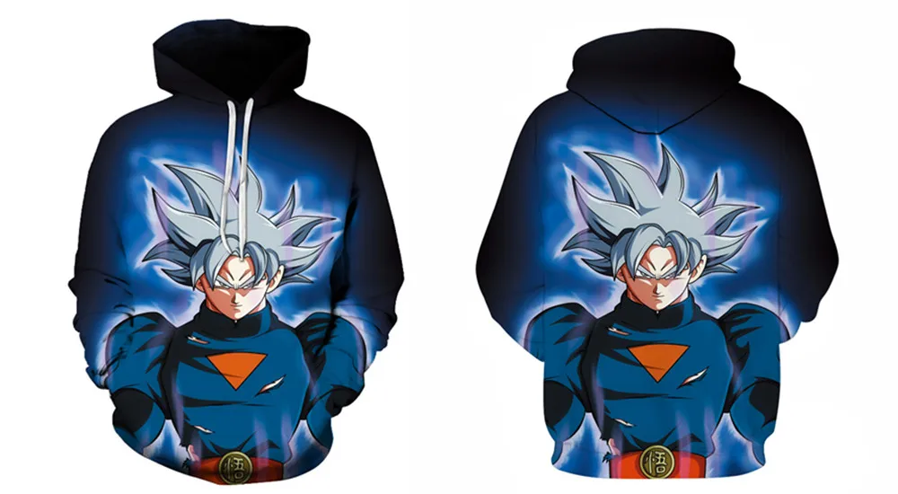 Дизайн Dragon Ball Z Goku толстовки DBZ толстый Гоку печать 3D Толстовка с капюшоном для мужчин и женщин Harajuku верхняя одежда унисекс Толстовка