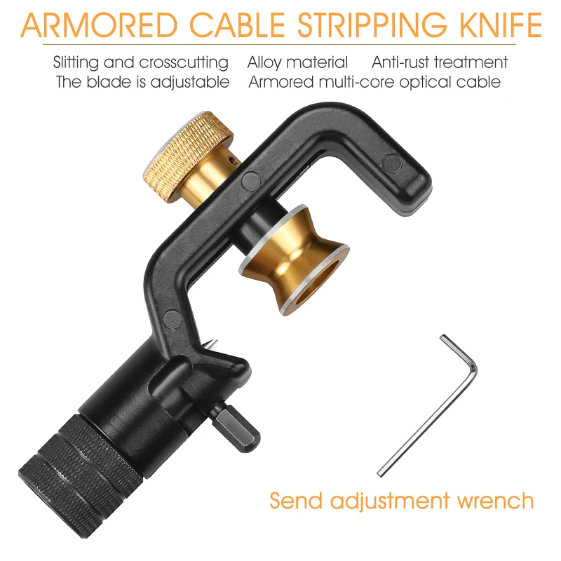 ACS-2 Armored Wire Stripper 4-10mm &amp 8-28mm Optical Cable Slitter Fiber Optic Stripping Tool Jacket Sheath Cutter | Мобильные
