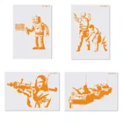 4 шт.набор, трафареты для торта