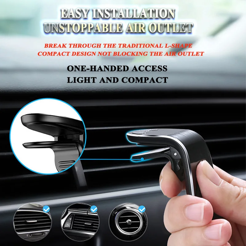 Tsimak Magnetic Car Phone Holder Air Vent Magnet Mount Mobile GPS Support Smartphone Stand For iPhone 11 Pro Xiaomi Samsung | Мобильные