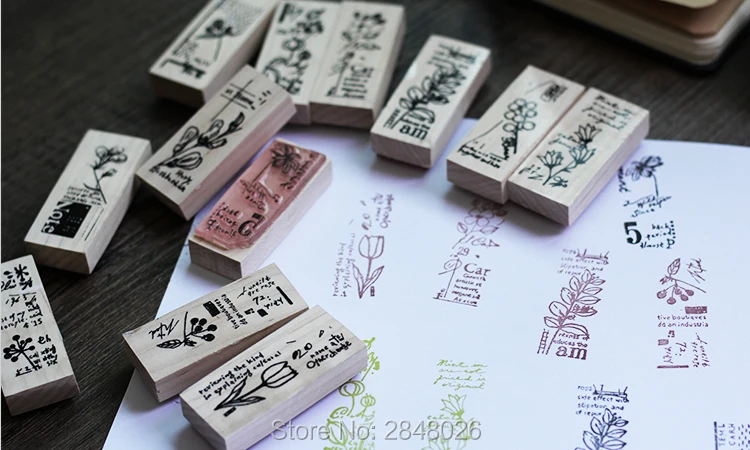 Изготовленный На Заказ деревянный резиновый штамп от библиотечная печать для