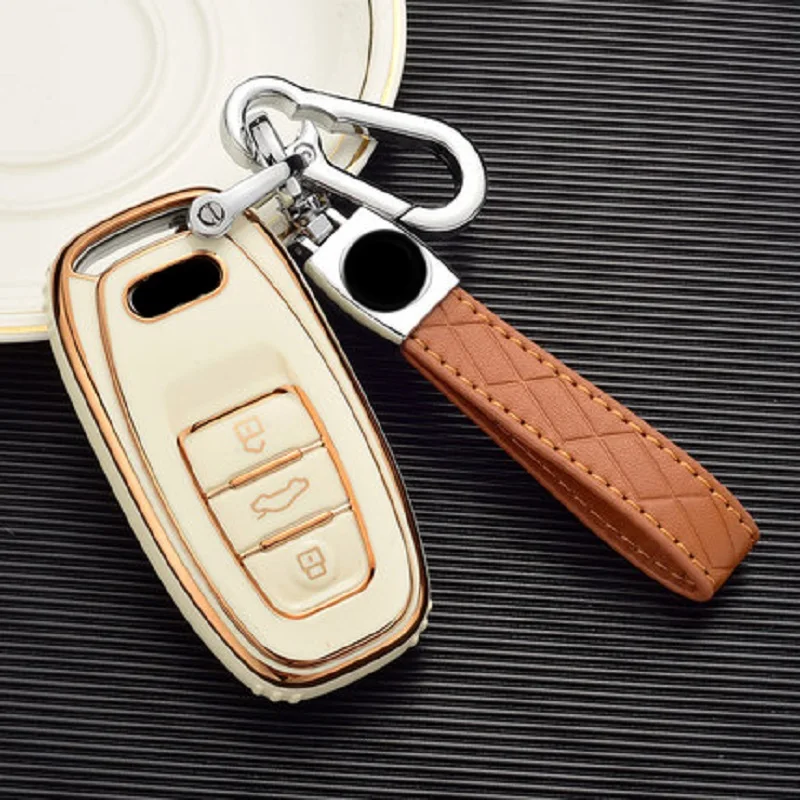 

High Quality TPU Car Key Cover Fob Case Shell For Audi A1 A3 A4 A5 A6 A7 A8 Quattro Q3 Q5 Q7 2009 2010 2011 2012 2013 2014 2015