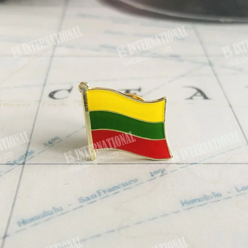 Нашивки с национальным флагом Литвы повязка на руку нашивки вышивкой и заколка