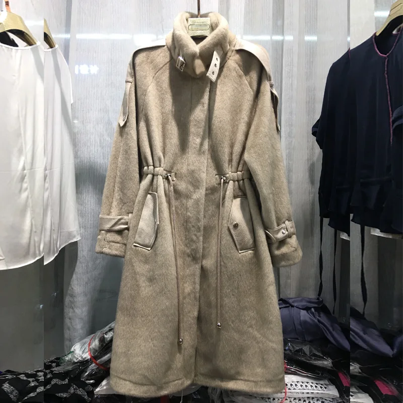 Женская зимняя меховая куртка модная плюшевая теплая Дамская норковая толстая