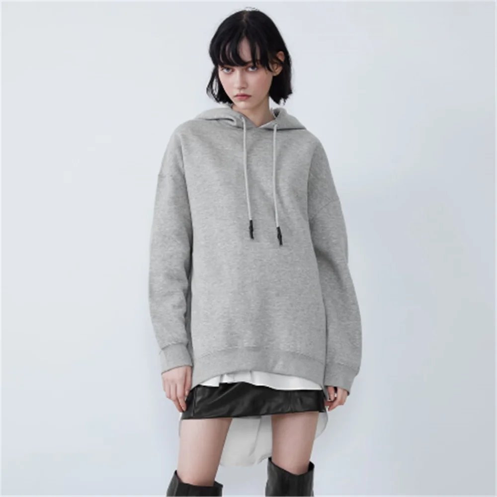 Женская вязаная одежда ZA весна 2020 свободный свитер с круглым вырезом и длинным