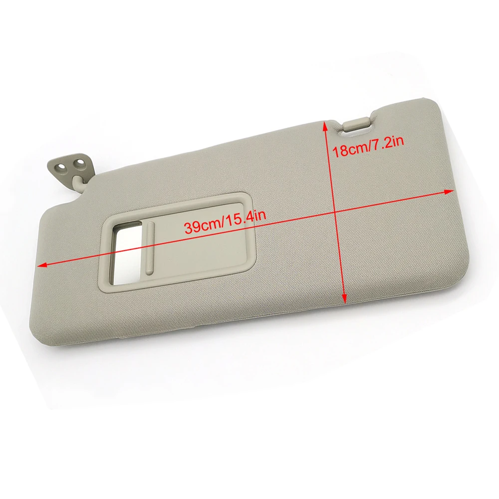 For Nissan Tiida 2005 - 2010 Car Inner Sun Visor Left Side with Mirror Gray | Visors