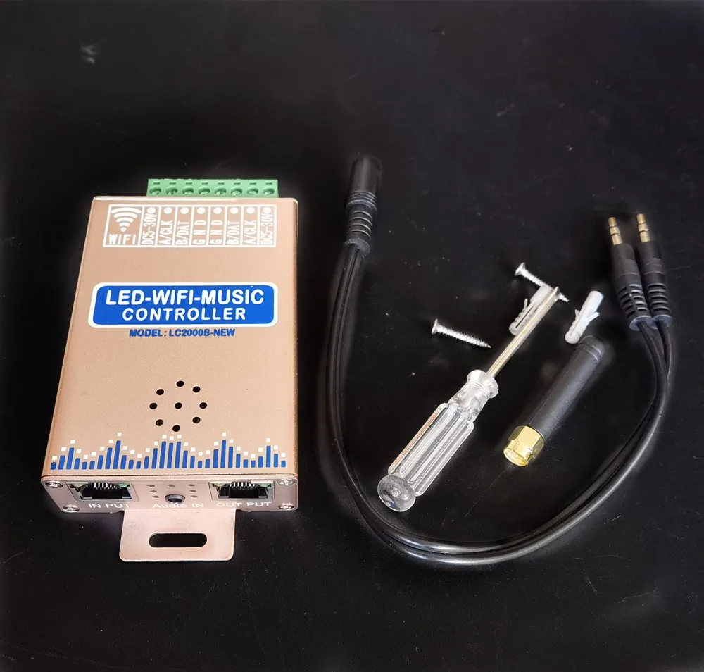 LC1000A LC2000B WIFI-SPI контроллер спектра музыки для светодиодной цифровой Пиксельной