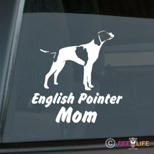 

English Pointer Mom Sticker Die Cut Vinyl window decal