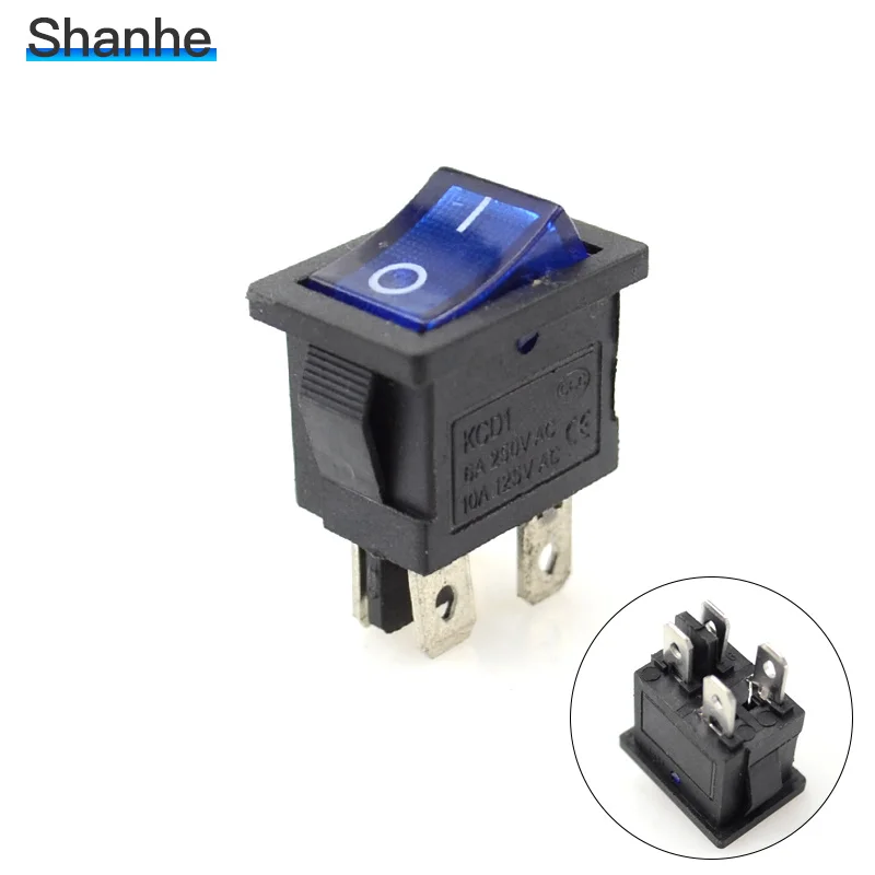5 шт. клавишный переключатель с подсветкой 4 контакта лампой ВКЛ ВЫКЛ|lamp switch|switch