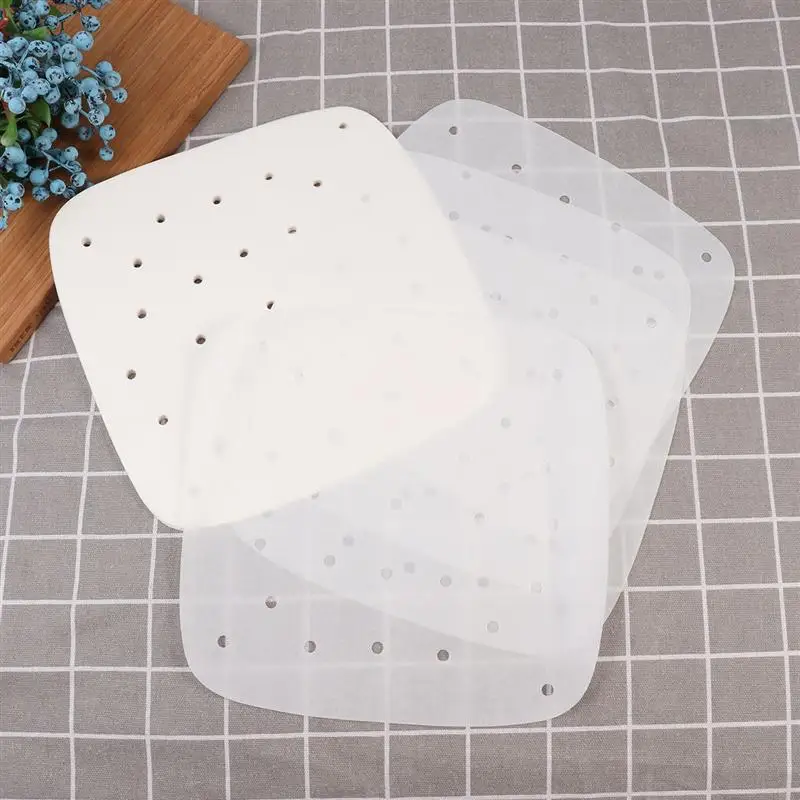 100 листов перфорированные вкладыши для фритюрницы лист пергамента выпечки