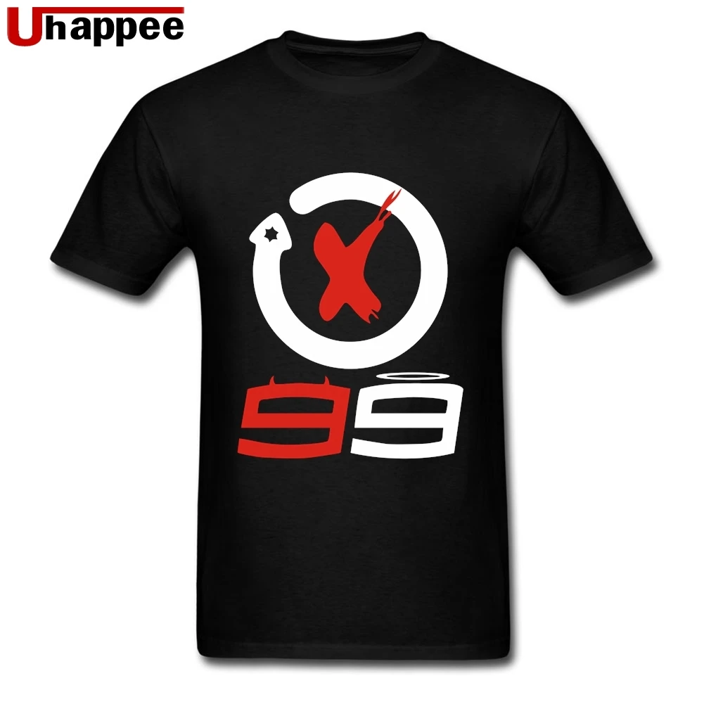 2019 модные брендовые футболки Jorge Lorenzo 99 логотип Homme Custom Fit с коротким рукавом
