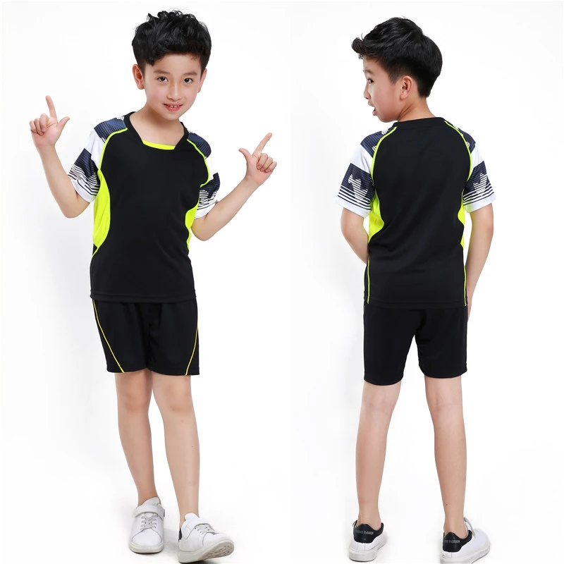 

New Children's Badminton Suit Boys GirlsTraining Uniform Breathable Kids Sports Clothes Sets 4 colors