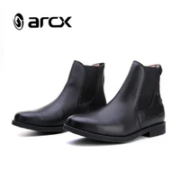 arcx motorcycle cow leather motorcycle street riding boots 4 seasons ventilate motorcycle shoes