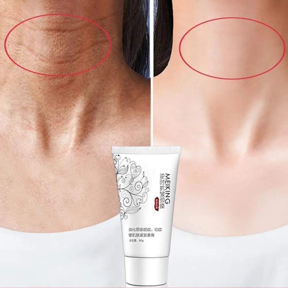 80 г Крем для шеи против морщин маска отбеливающая подтягивающая уход за кожей