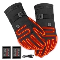 men electric motorcycle heated gloves 3 7v 4000 mah rechargeable battery powered hand warmer for hunting fishing skiing cycling