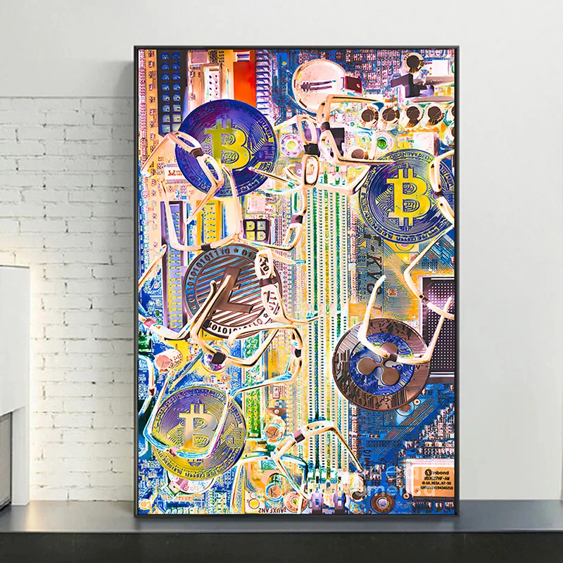 

Abstract US Dollar Canvas Paintings Modern Nordic Posters And Prints for Living Room Home Decoration Wall Art Pictures Murals