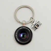 2020 new popular keychain camera pendant with slr lens photographer slr enthusiast keychain personality jewelry gift between fri