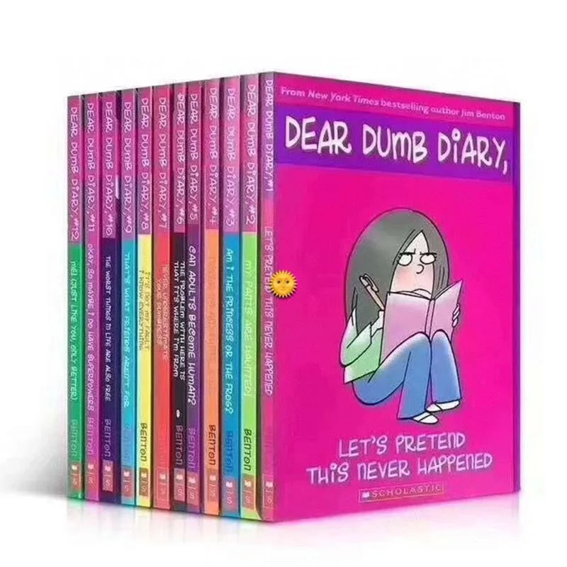 

Детские книжки с надписью на английском языке, 12 шт./комплект