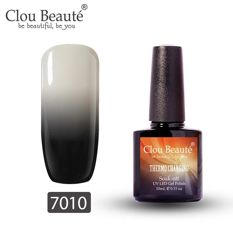 7010 Clou Beaute гель-лак, меняющий цвет в зависимости от температуры, гибридный УФ-лак для ногтей, стойкий, растворимый гель, 10 мл - Цвет: 7010