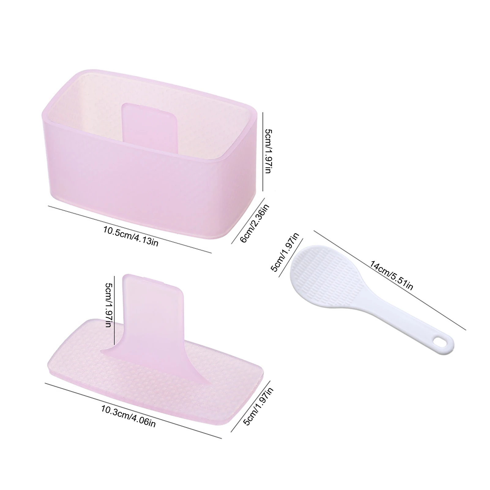 

Sushi Kit Plastic Food Mold Set Durable Convenient Mould Tool Bento Accessories Sushi Maker For Rectangular Multilayer Sushi