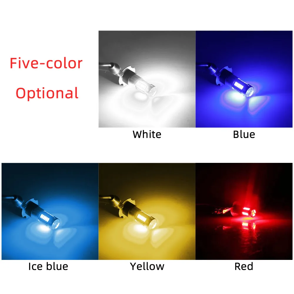 2 шт. H3 H1 T10 W5W 4014 30 SMD высокой Мощность Автомобильный светодиодный Белый туман