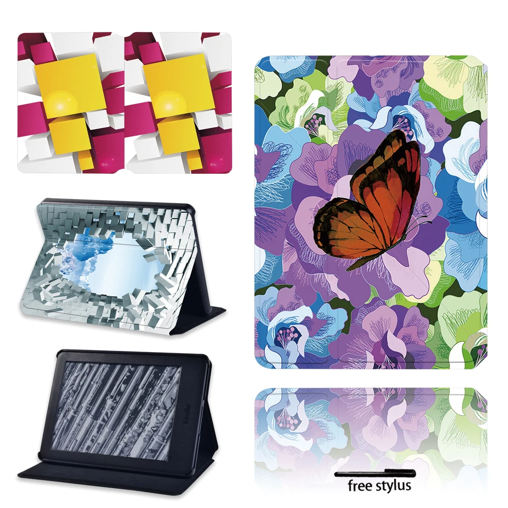 Складной чехол книжка из искусственной кожи для планшета Amazon Kindle (10 го поколения)