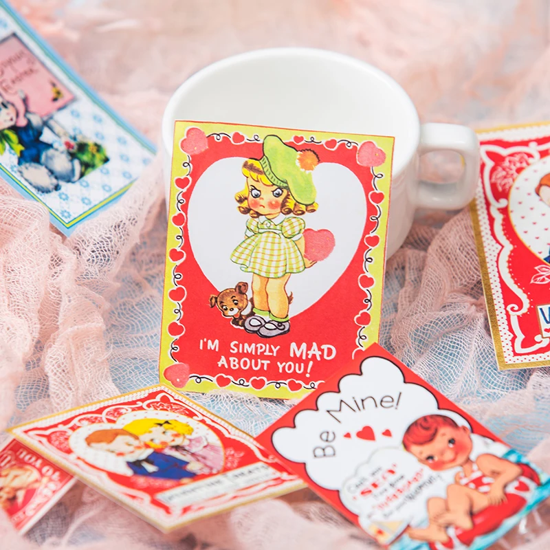 40 шт./упак. Винтаж японская кукла девочка Стикеры DIY ремесло Скрапбукинг альбом