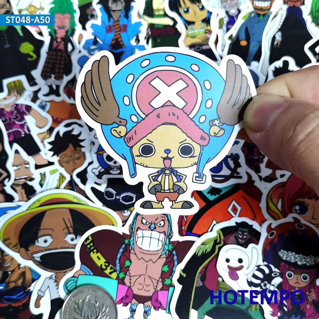 50 шт. Аниме ONE PIECE Luffy наклейки для DIY мобильного телефона ноутбука чемодан скейтборд фиксированная передача наклейки