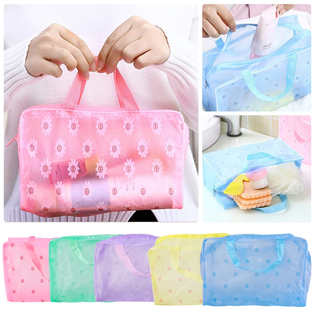 Водонепроницаемый ПВХ путешествия туалетные сумки для хранения мини прозрачный портативный Тур макияж Органайзер сумки для косметики открытый мыть сумки