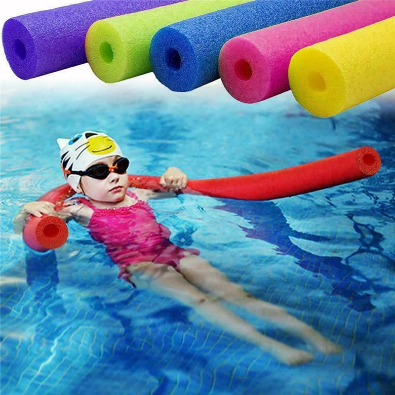 

Swimming Swim Pool Noodle Floater Water Float Aid Woggle Hollow Noodle Foam Float Useful for Children Adult Pool Accessories