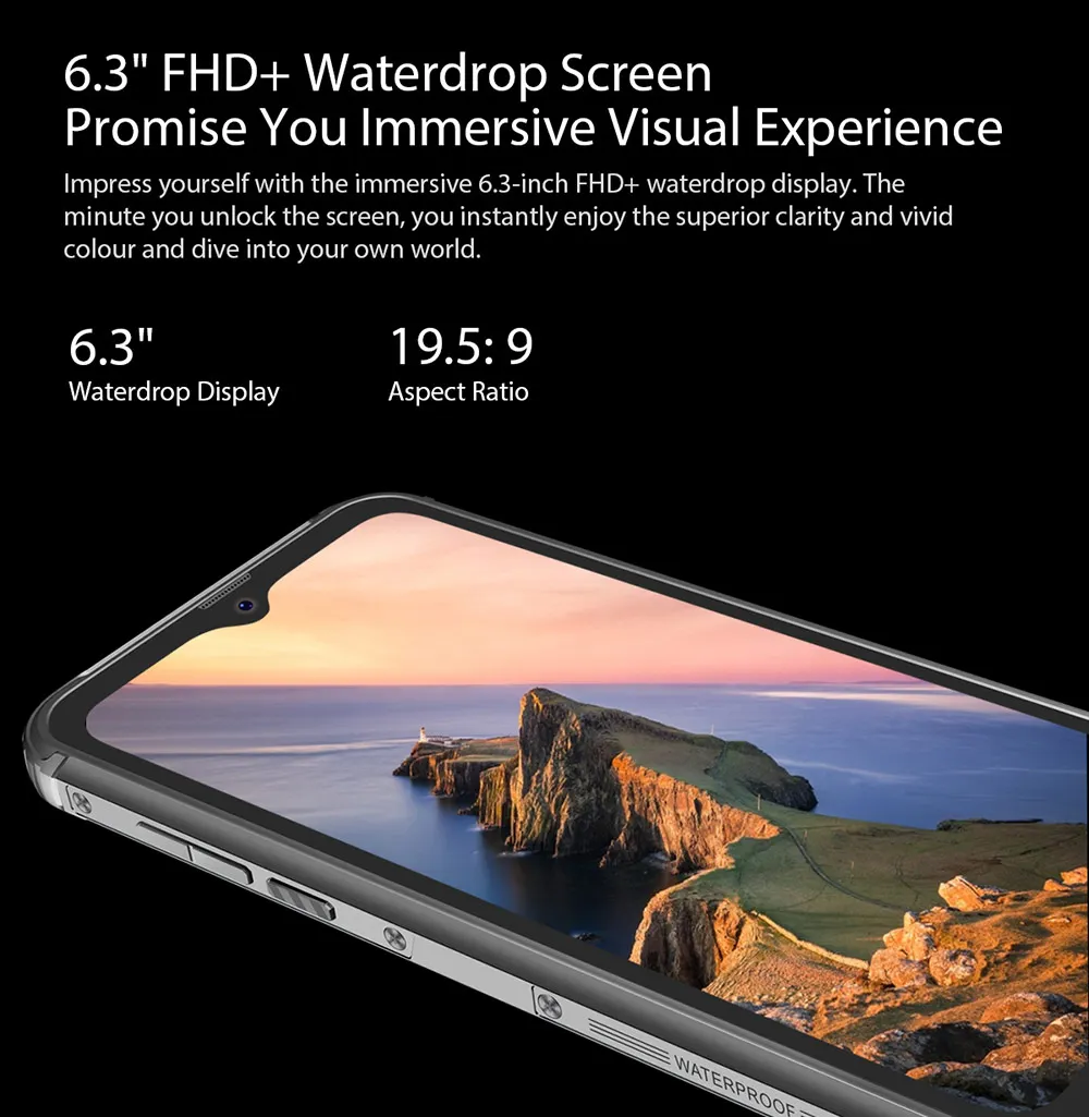Blackview BV9800 48MP Camera Smartphone 6.3&quotFHD Screen IP68 Waterproof P70 Android 9.0 6GB+128GB Wireless Charging Mobile Phone |