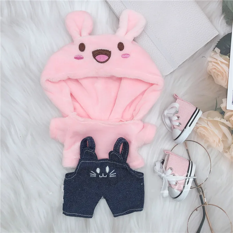 

[MYKPOP]KPOP Doll's Clothes & Accessoires- Hooded Sweat Overalls Shoes 3pcs 20cm Dolls(without doll) Fans Collection SA20122002