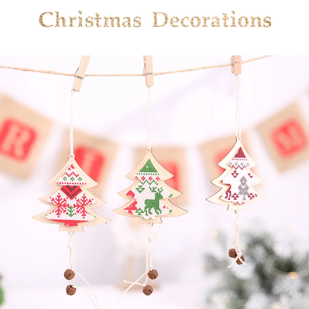1 шт. рождественские украшения для дома Деревянная Рождественская елка с