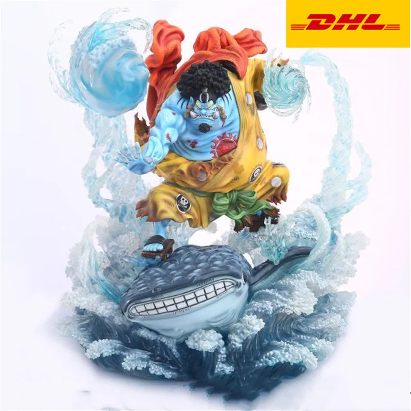 

17" JD One Piece Statue The Straw Hat Pirates Bust Jinbe Full-Length Portrait Original Version GK Action Figure Toy 43CM X2154